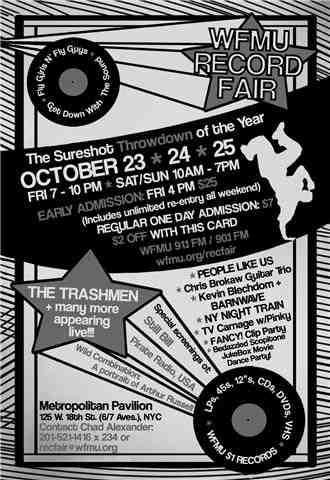 Heavy Trash - WFMU Record Fair, Metropolitan Pavilion, New York City, NY, US (24 October 2009)