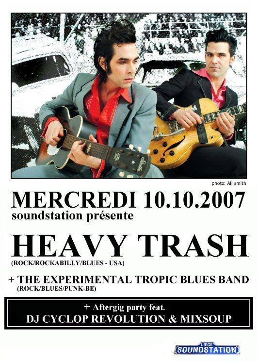 Heavy Trash - Le Blog des Critiques de Concerts: Soundstation, Liège (REVIEW / POSTER, BELGIUM)