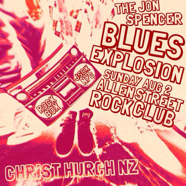 The Jon Spencer Blues Explosion - Allen St, Christchurch, New Zealand (2 August 2015)