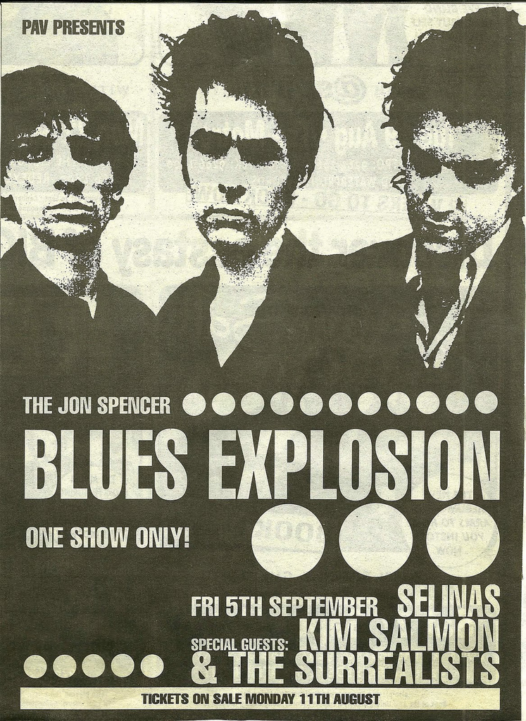 The Jon Spencer Blues Explosion - Selinas, Sydney, Australia (6 September 1997)